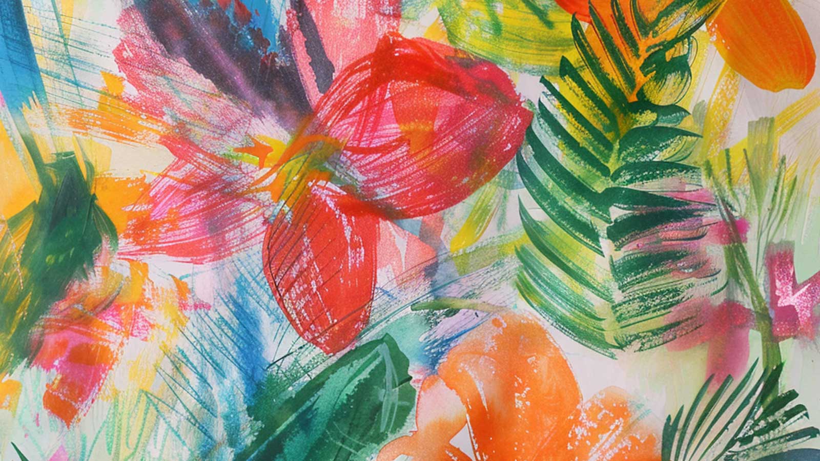 Mark Making artwork from natural forms